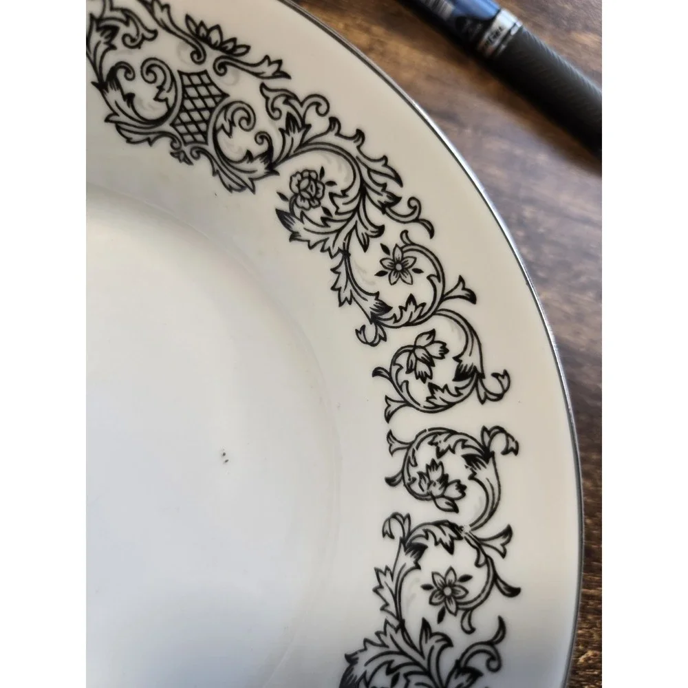 Vintage EKCO  Eterna Corsair Fine Porcelain China # 1301 set of 4 Soup‎ Bowls